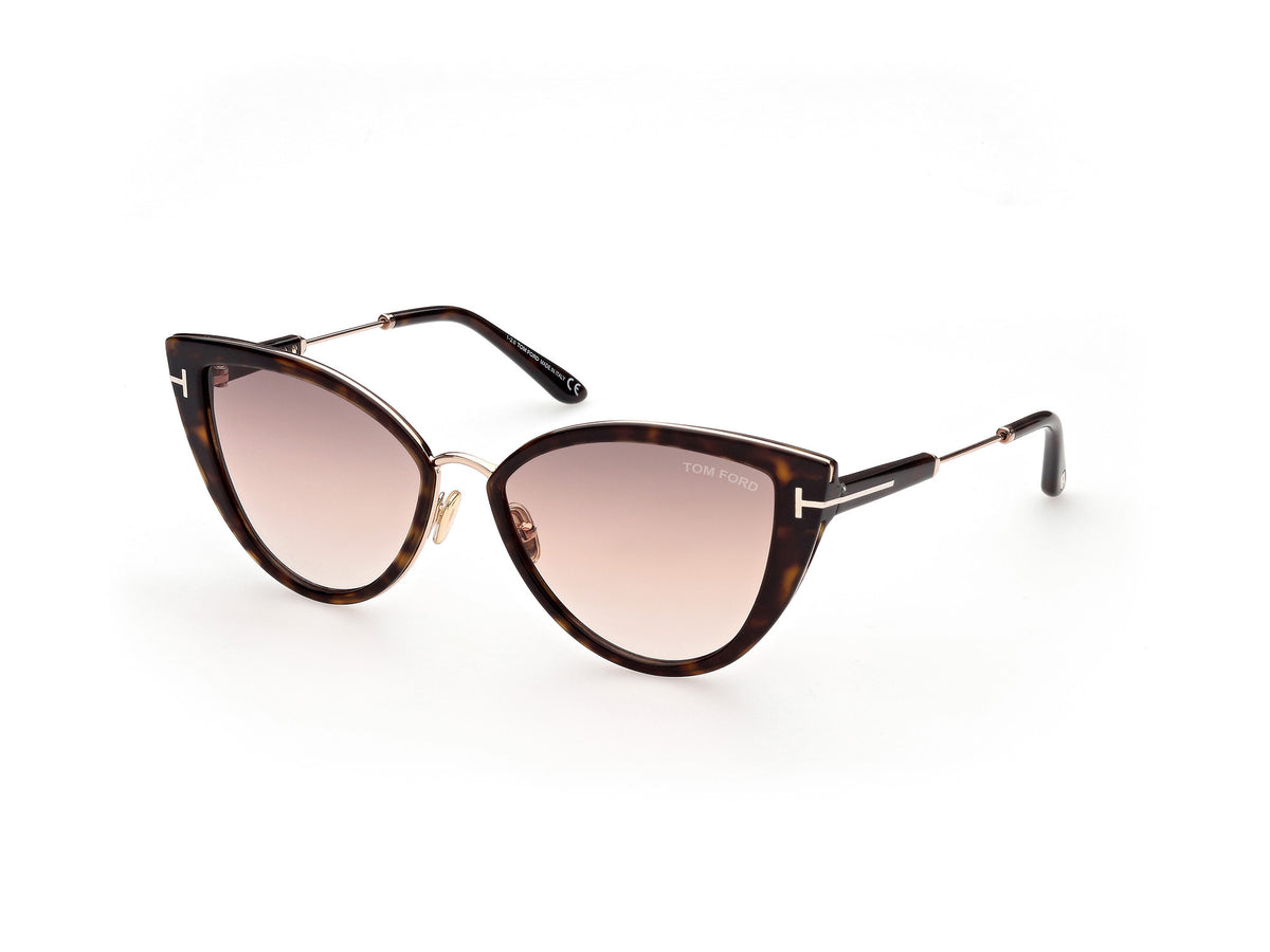 Tom Ford FT0868 FT0868 52F - Dark Havana / Shiny Rose Gold