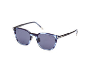 Tom Ford FT0956-D FT0956-D 90V - Light Blue/Striped/Blue / Striped - Lens: Striped