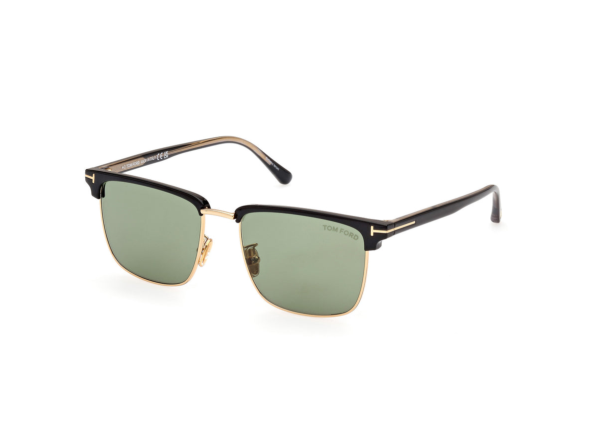 Tom Ford FT0997-H FT0997-H 01N - Shiny Pale Gold / Shiny Black
