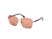 Tom Ford FT1029 FT1029 12G - Shiny Satin Dark Ruthenium / Red Havana