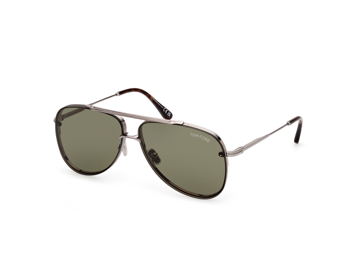 Tom Ford FT1071 FT1071 14N - Shiny Light Ruthenium / Shiny Light Ruthenium