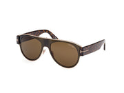Tom Ford FT1074 FT1074 51J - Shiny Dark Green / Blonde Havana