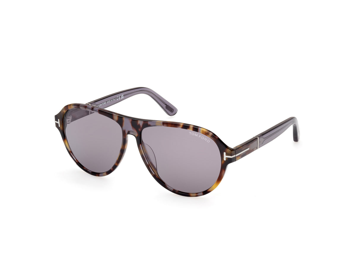 Tom Ford FT1080 FT1080 55C - Coloured Havana / Shiny Grey