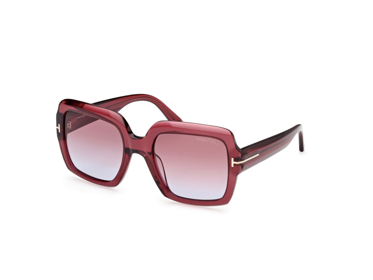 Tom Ford FT1082 FT1082 66Y - Shiny Dark Red / Shiny Dark Red