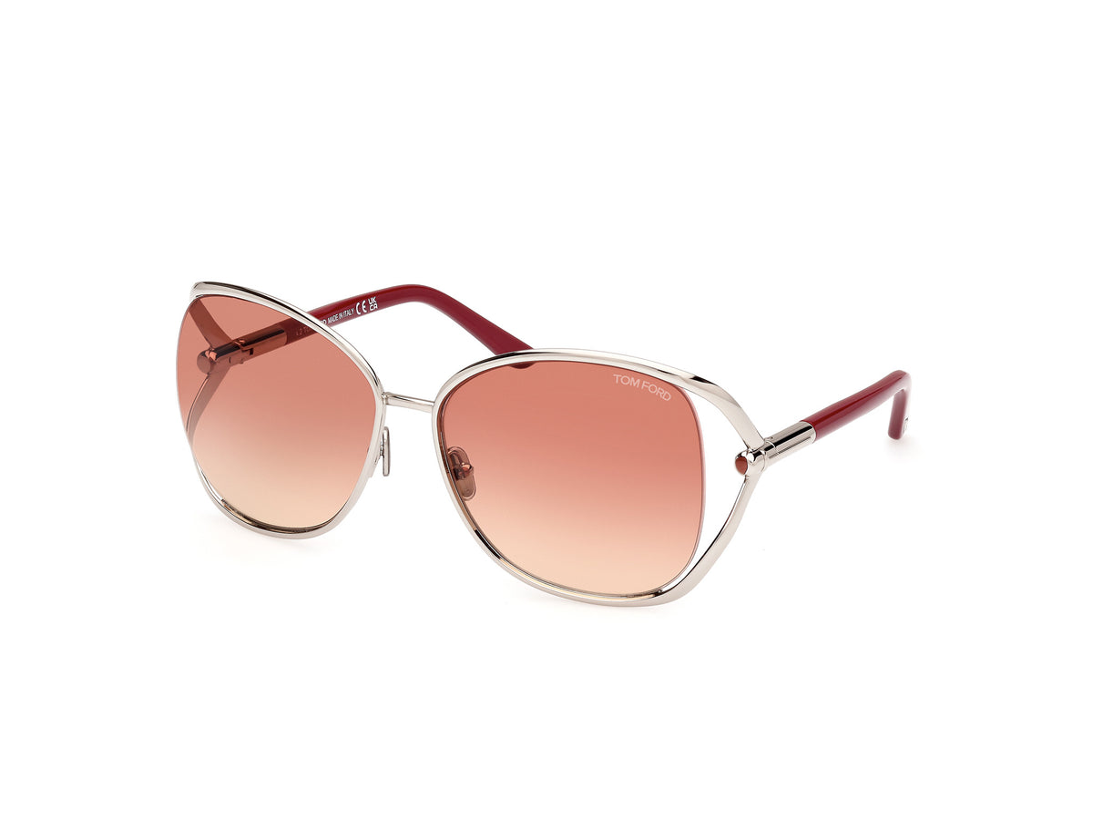Tom Ford FT1091 FT1091 16T - Shiny Palladium / Shiny Dark Fuxia