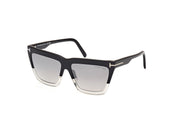Tom Ford FT1110 FT1110 05C - Black/Crystal/Black / Crystal - Lens: Crystal