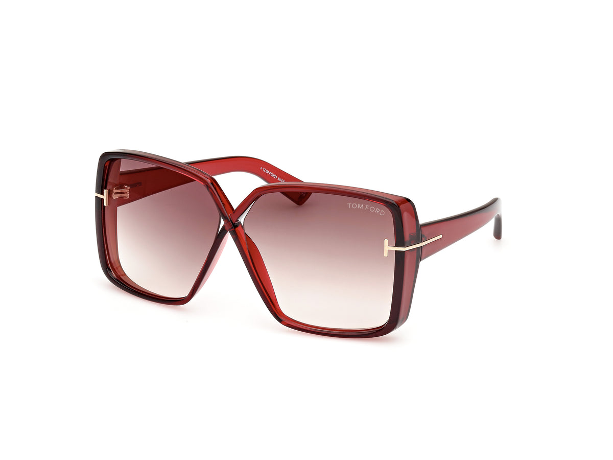 Tom Ford FT1117 FT1117 66G - Shiny Dark Red / Shiny Dark Red