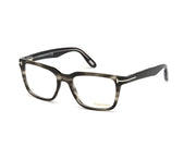 Tom Ford FT5304 FT5304 093 - Dark Green/Striped / Matte Black - Lens: Matte Black