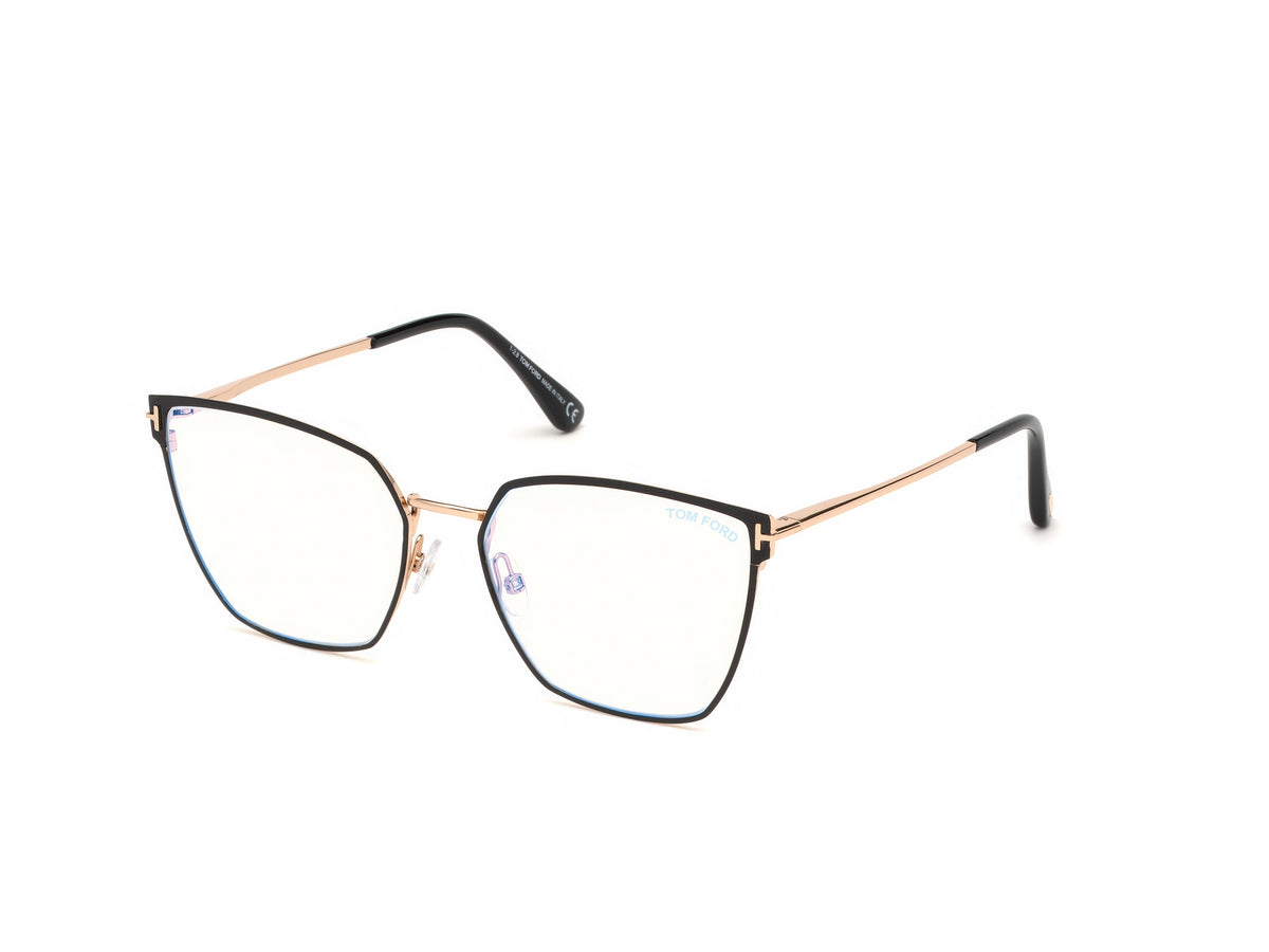Tom Ford FT5574-B FT5574-B 001 - Shiny Black / Shiny Rose Gold