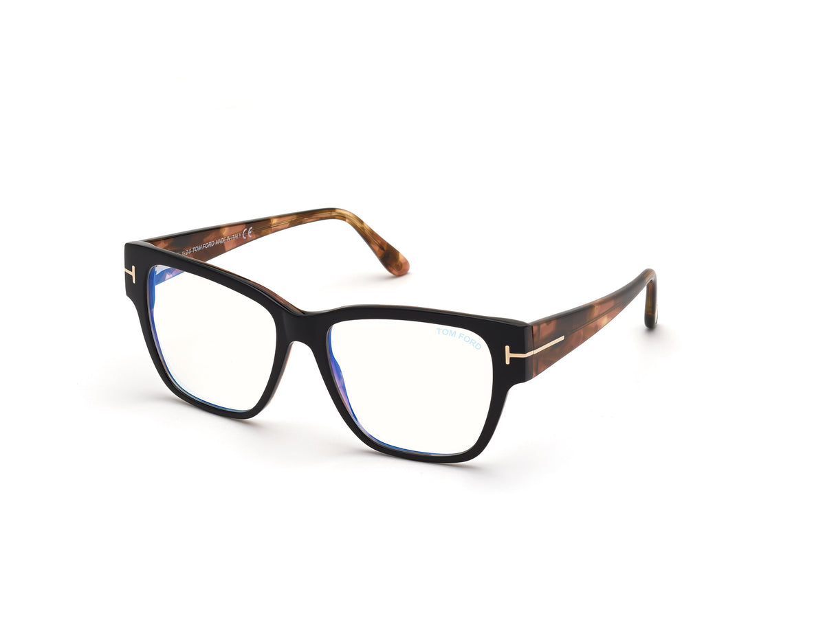 Tom Ford FT5745-B FT5745-B 005 - Black/Havana / Coloured Havana - Lens: Coloured Havana