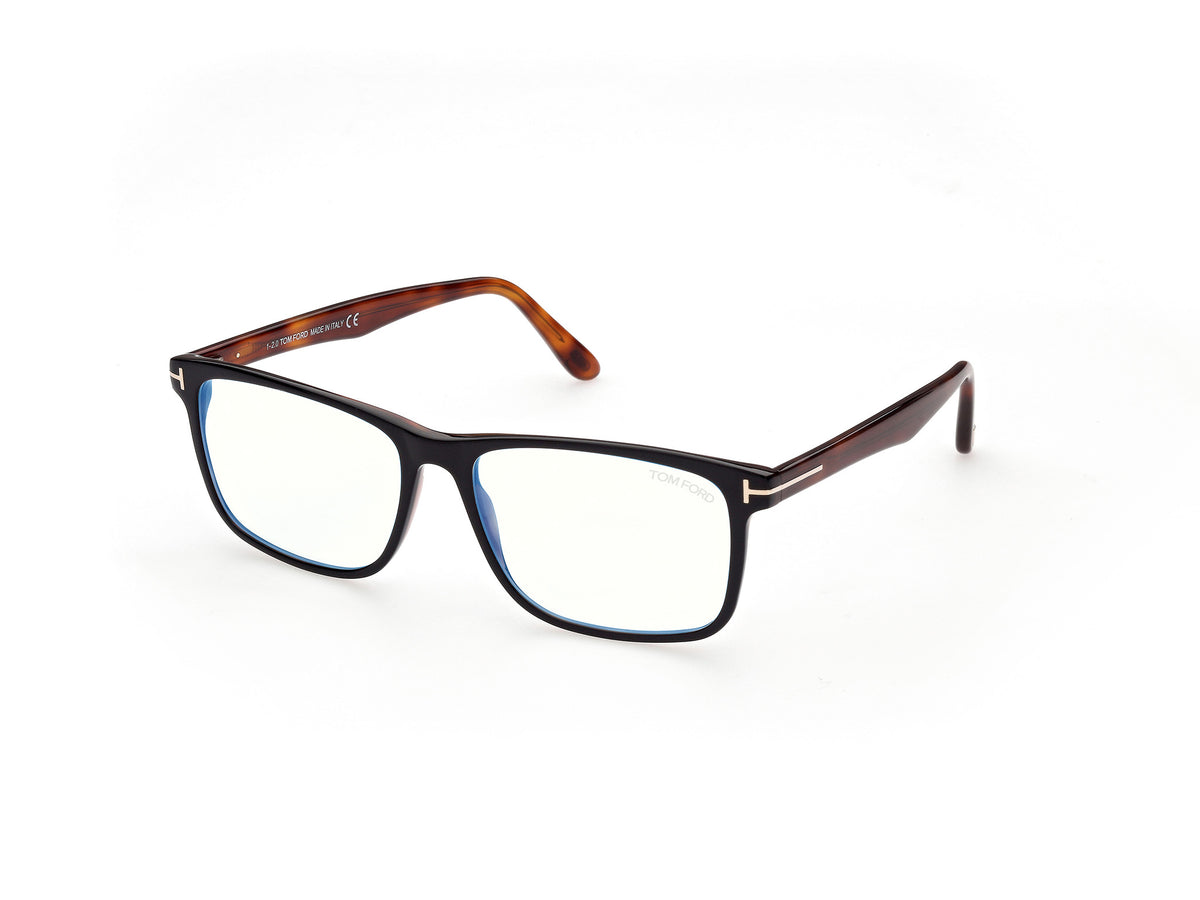 Tom Ford FT5752-B FT5752-B 005 - Black/Havana / Blonde Havana - Lens: Blonde Havana