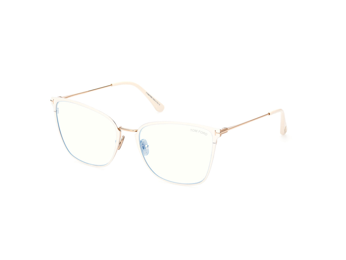 Tom Ford FT5839-B FT5839-B 025 - Shiny Ivory / Shiny Rose Gold