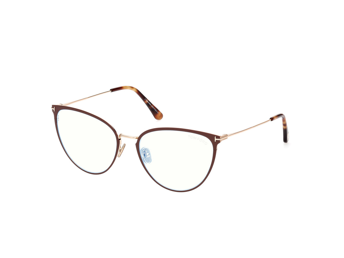 Tom Ford FT5840-B FT5840-B 046 - Matte Light Brown / Shiny Rose Gold