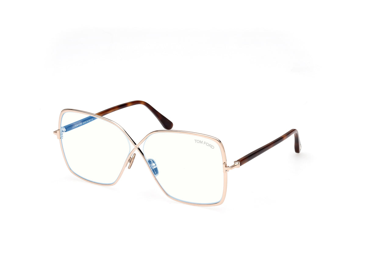 Tom Ford FT5841-B FT5841-B 028 - Shiny Rose Gold / Blonde Havana
