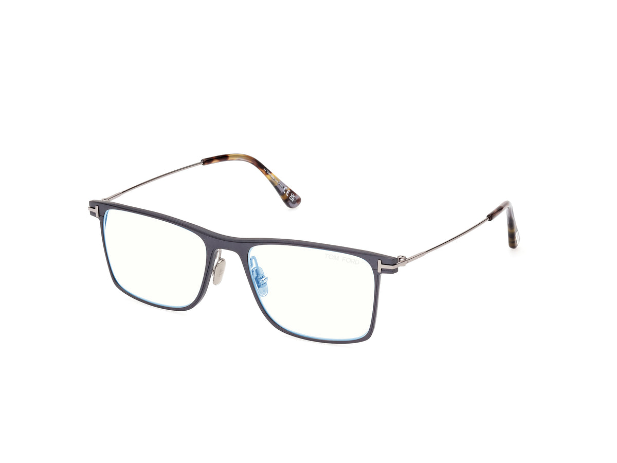 Tom Ford FT5865-B FT5865-B 013 - Matte Dark Ruthenium / Shiny Light Ruthenium