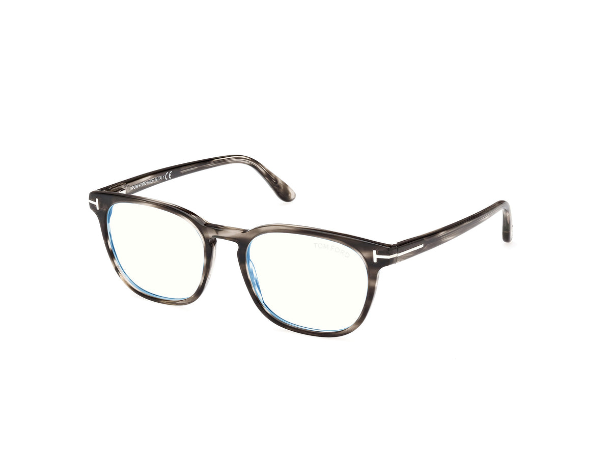 Tom Ford FT5868-B FT5868-B 020 - Grey/Striped/Grey / Striped - Lens: Striped