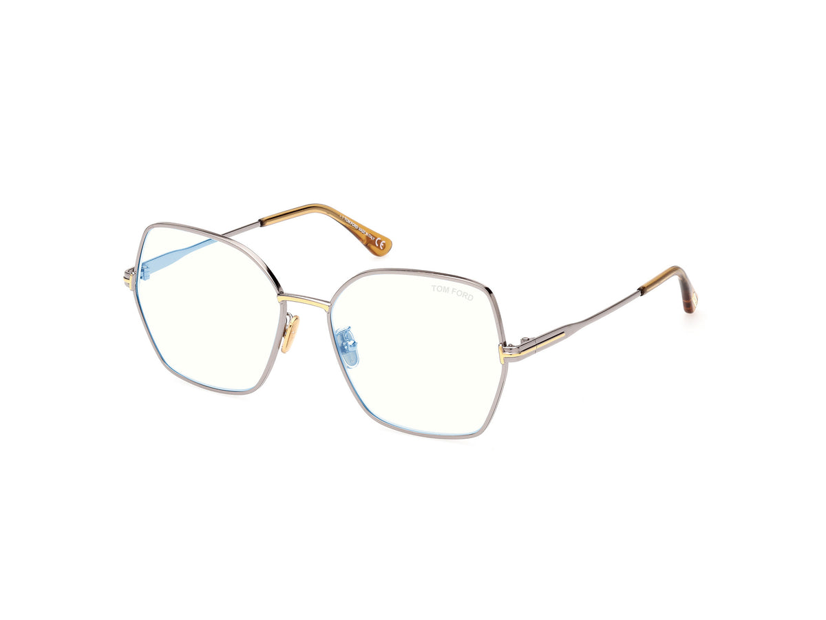 Tom Ford FT5876-B FT5876-B 014 - Shiny Light Ruthenium / Shiny Light Ruthenium