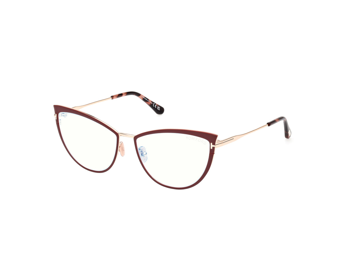 Tom Ford FT5877-B FT5877-B 069 - Shiny Bordeaux / Shiny Rose Gold