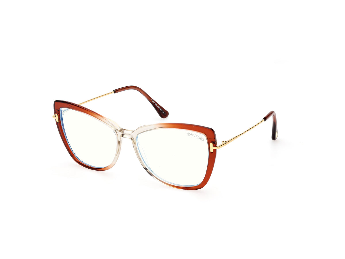 Tom Ford FT5882-B FT5882-B 044 - Orange/Gradient / Shiny Deep Gold - Lens: Shiny Deep Gold