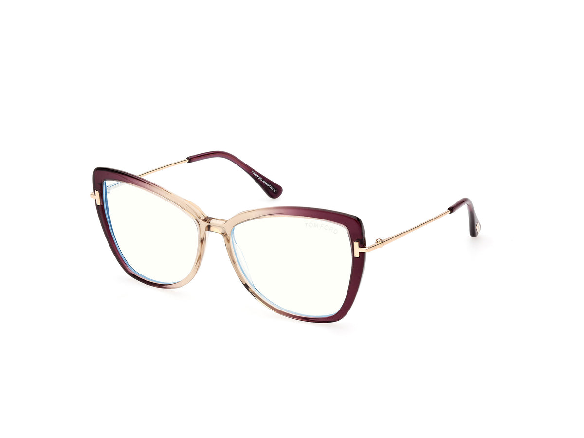 Tom Ford FT5882-B FT5882-B 083 - Violet/Gradient / Shiny Rose Gold - Lens: Shiny Rose Gold