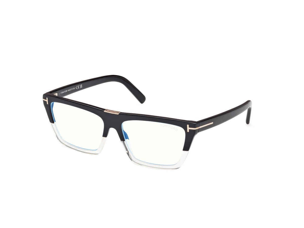 Tom Ford FT5912-B FT5912-B 005 - Black/Gradient / Shiny Black - Lens: Shiny Black