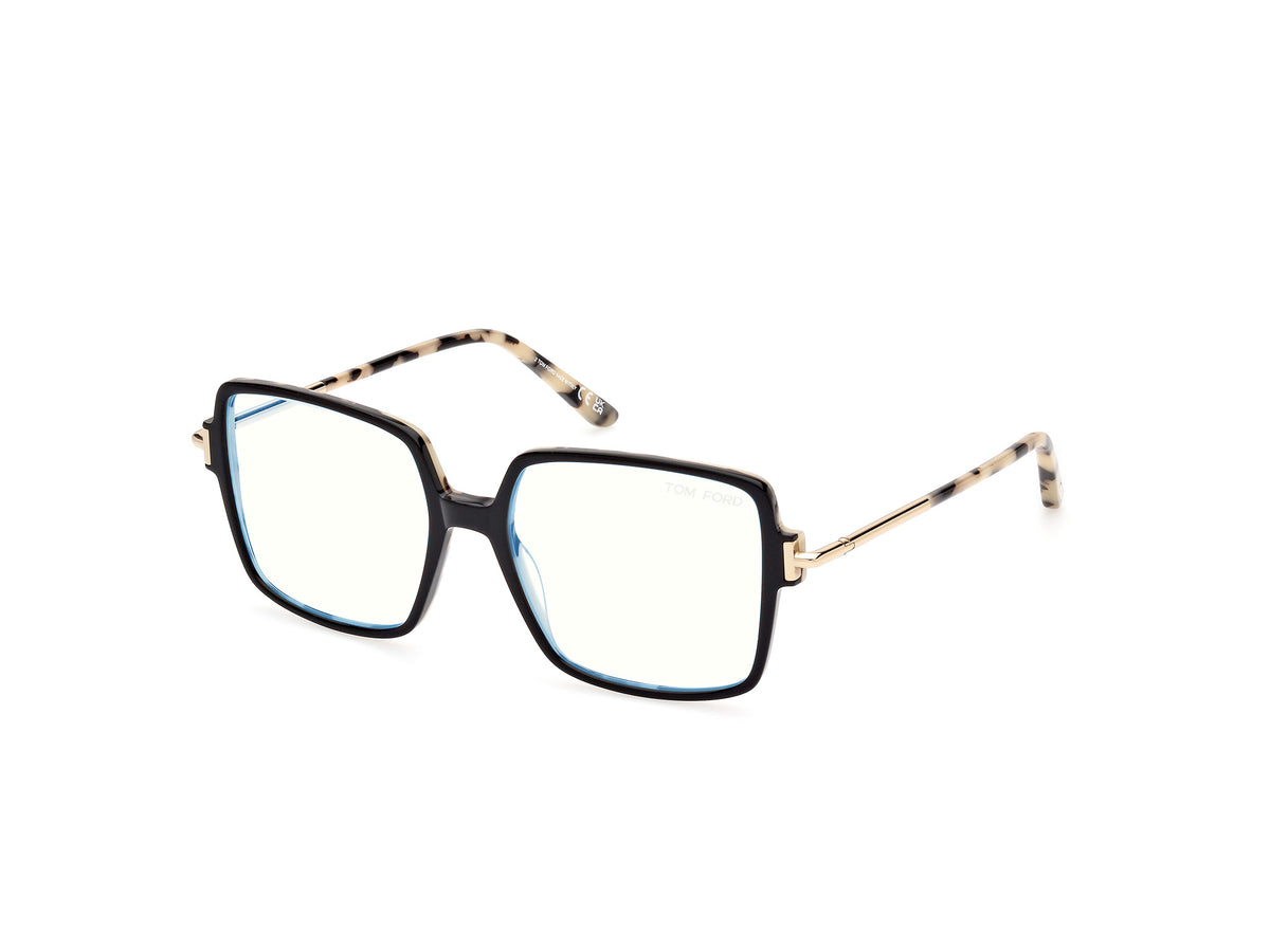 Tom Ford FT5915-B FT5915-B 005 - Black/Monocolor / Coloured Havana - Lens: Coloured Havana