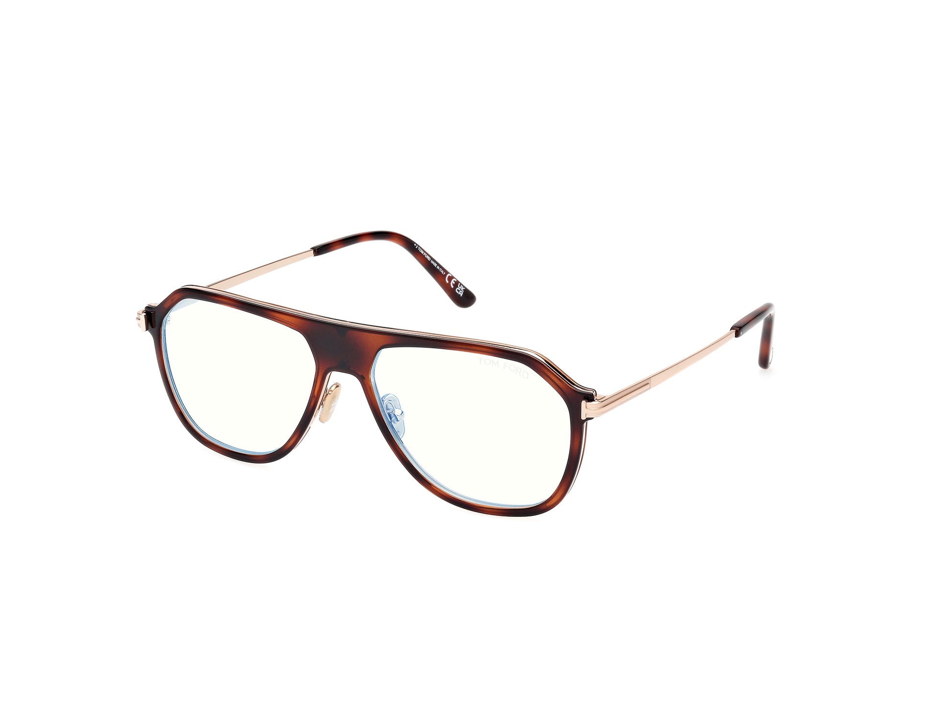 Tom Ford FT5943-B FT5943-B 056 - Light Brown/Monocolor/Light Brown / Monocolor - Lens: Monocolor