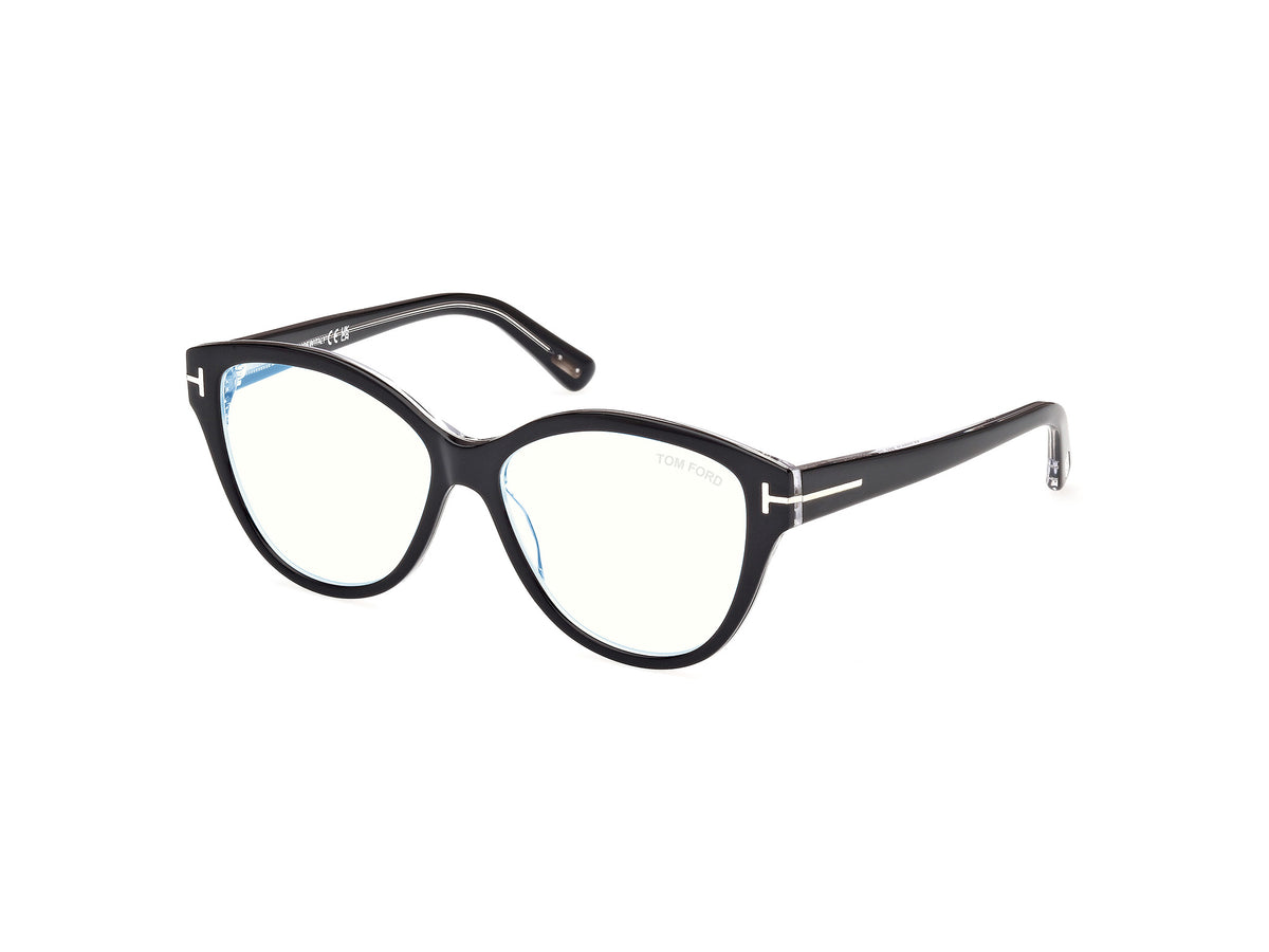 Tom Ford FT5954-B FT5954-B 003 - Black/Crystal/Black / Crystal - Lens: Crystal