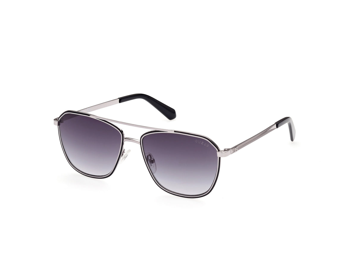 Guess GU00046 GU00046 05B - Black/Monocolor / Shiny Gunmetal - Lens: Shiny Gunmetal
