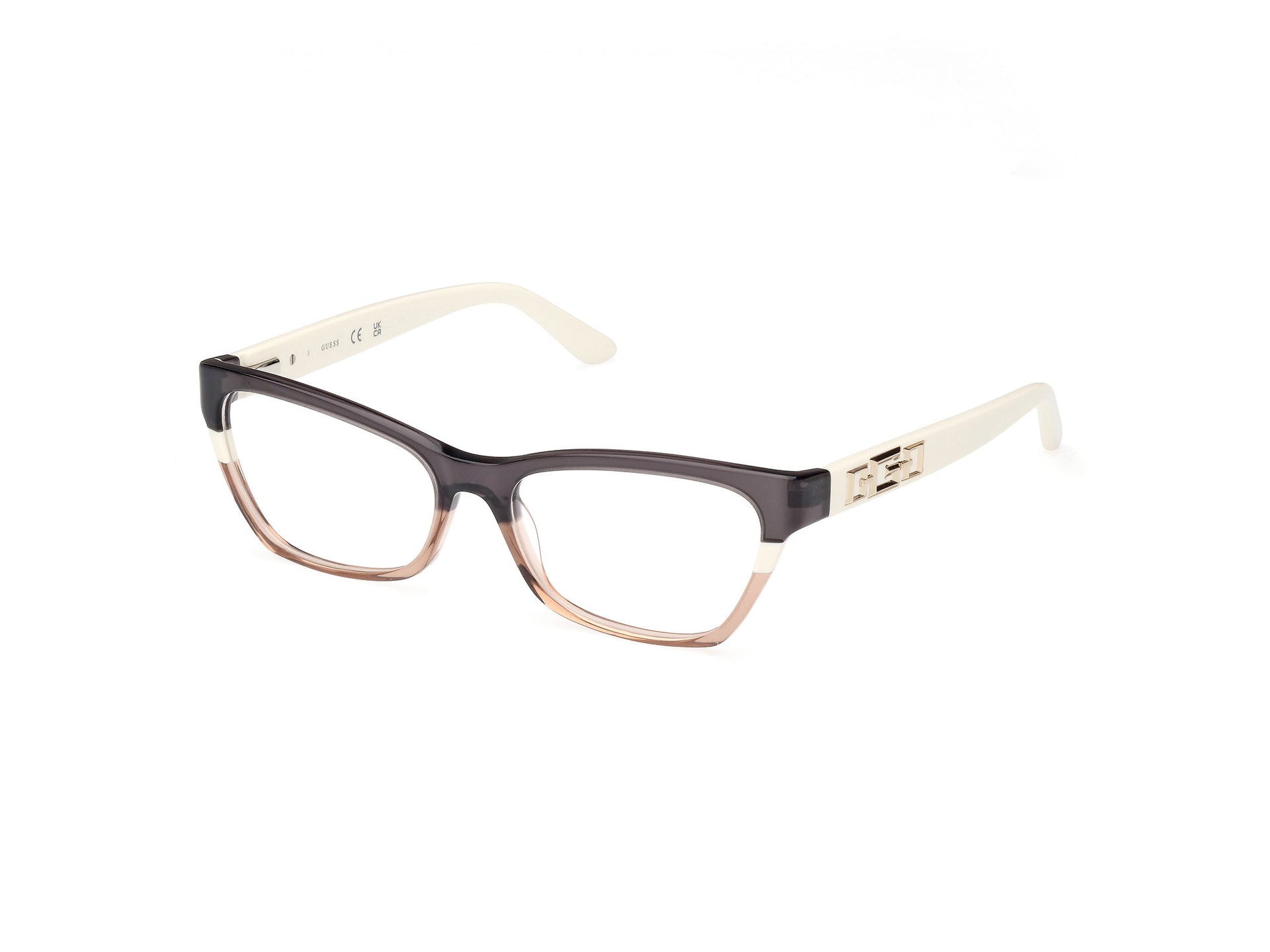 Guess GU2979 GU2979 020 - Grey/Striped / Shiny Ivory - Lens: Shiny Ivory
