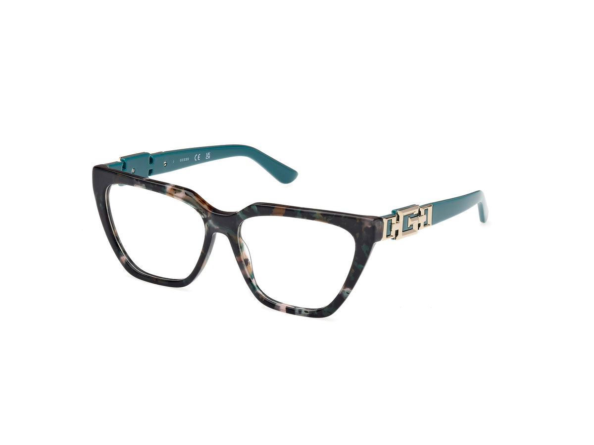 Guess GU2985 GU2985 098 - Dark Green/Havana / Shiny Dark Green - Lens: Shiny Dark Green