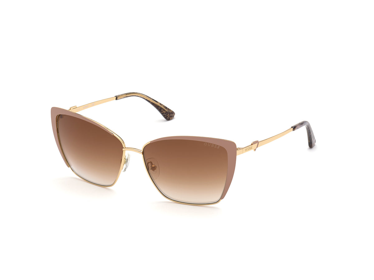 Guess GU7743 GU7743 57G - Beige/Monocolor / Shiny Pale Gold - Lens: Shiny Pale Gold