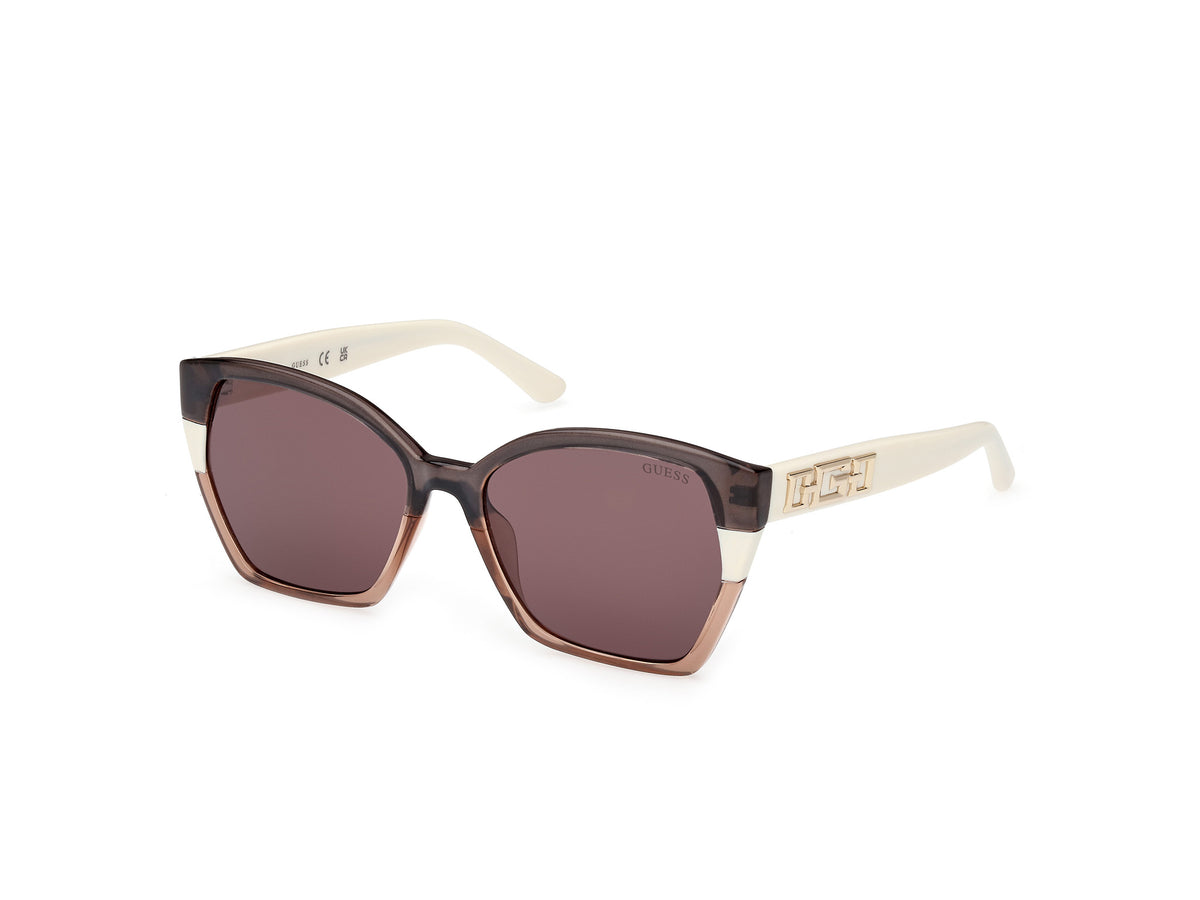 Guess GU7912 GU7912 20Y - Grey/Striped / Shiny Ivory - Lens: Shiny Ivory