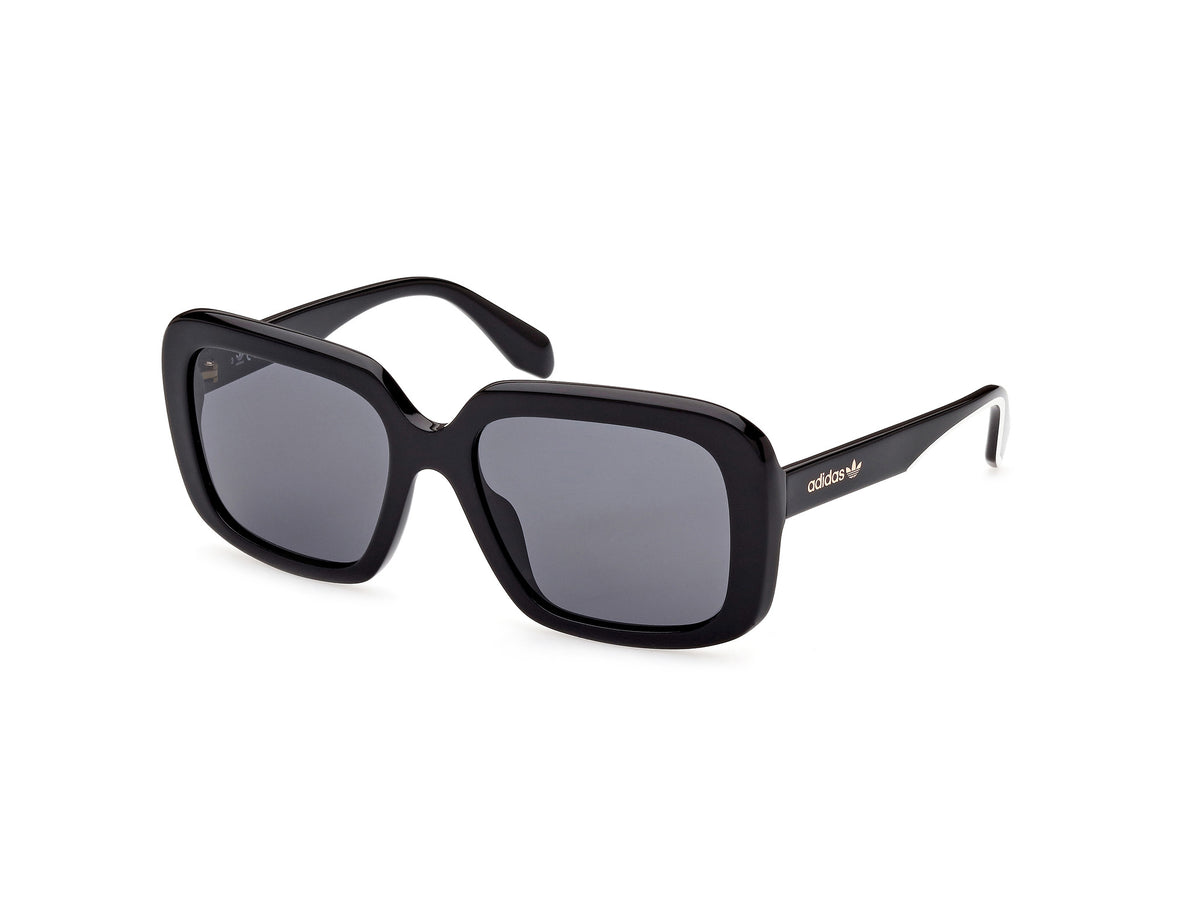 Adidas Originals OR0065 OR0065 01A - Shiny Black/Black / Monocolor - Lens: Monocolor