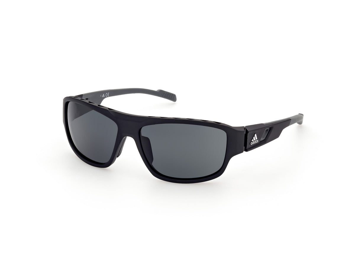 Adidas Sport SP0045 SP0045 02A - Matte Black/Black / Monocolor - Lens: Monocolor