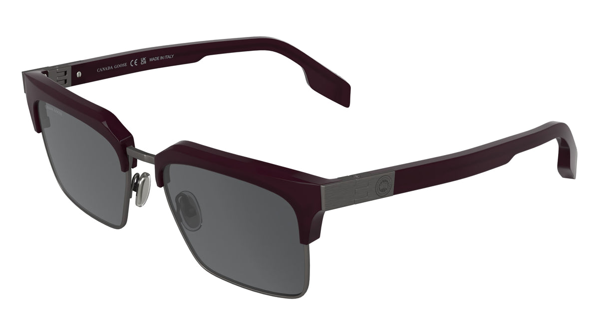CANADA GOOSE GC26507SE (053) MATTE DARK RUTHENIUM/BURGUNDY 55-18-145