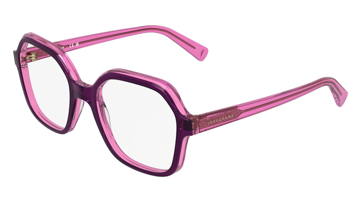 LONGCHAMP LO2796 (506) TRANSPARENT PURPLE/FUCSIA 53-19-140