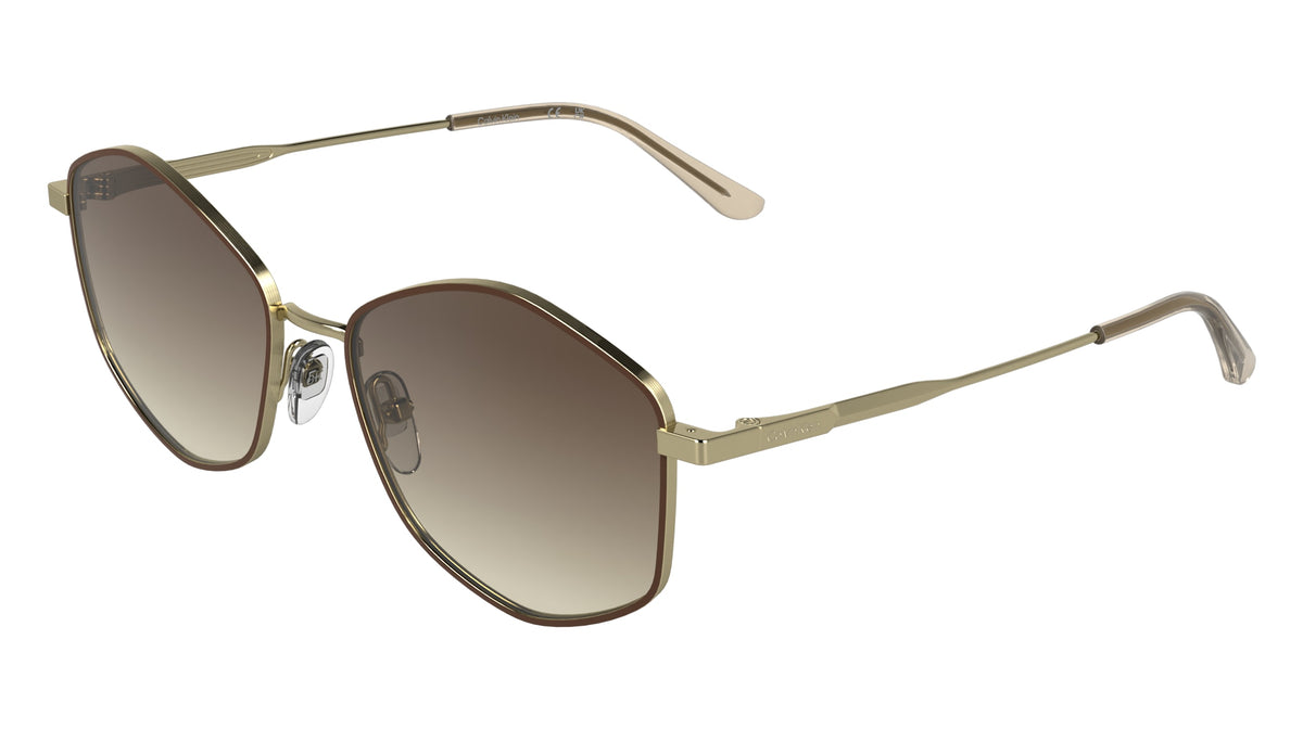 CALVIN KLEIN CK26122S (720) GOLD/BROWN 55-17-140
