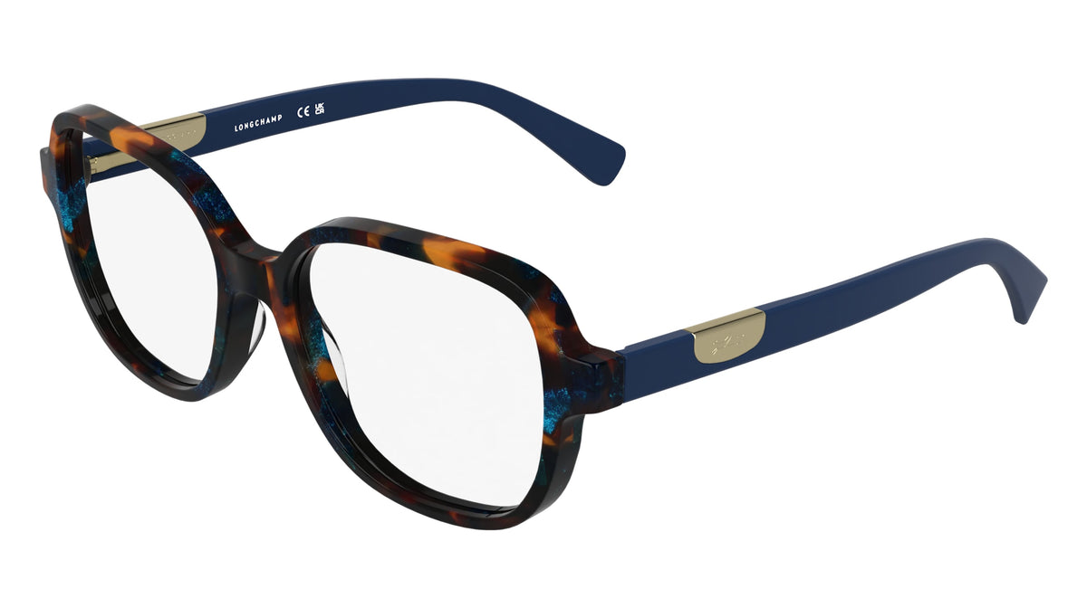 LONGCHAMP LO2784 (433) BLUE BROWN HAVANA 55-17-140