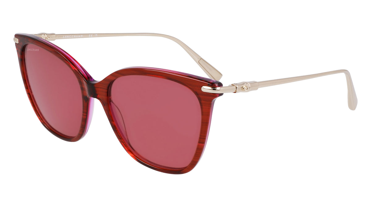 LONGCHAMP LO757S (607) STRIPED RED 55-17-145