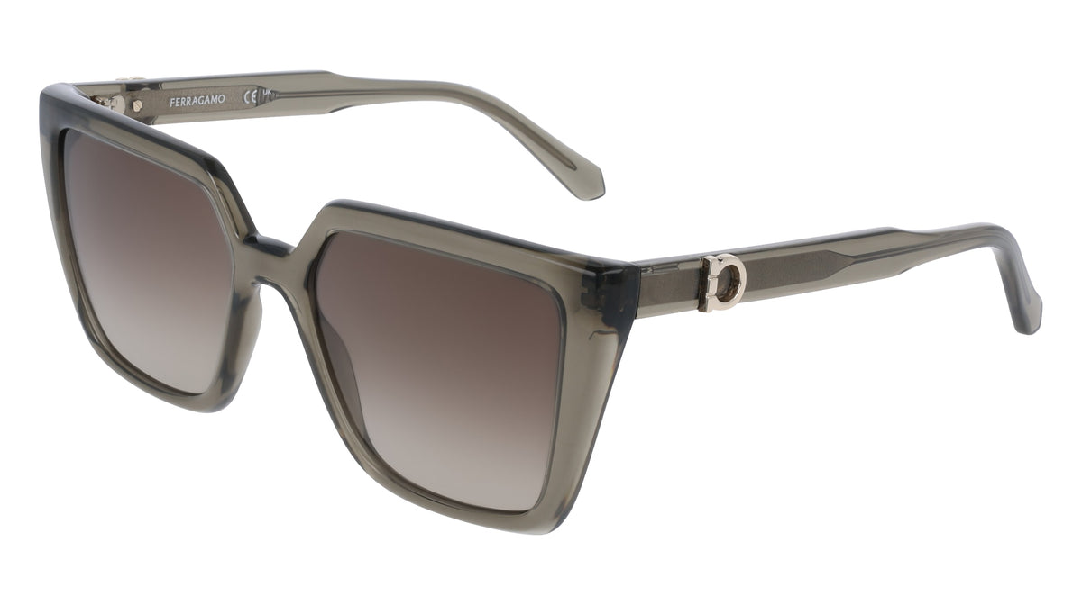 FERRAGAMO SF2058SE (320) TRANSPARENT KHAKI 54-17-140