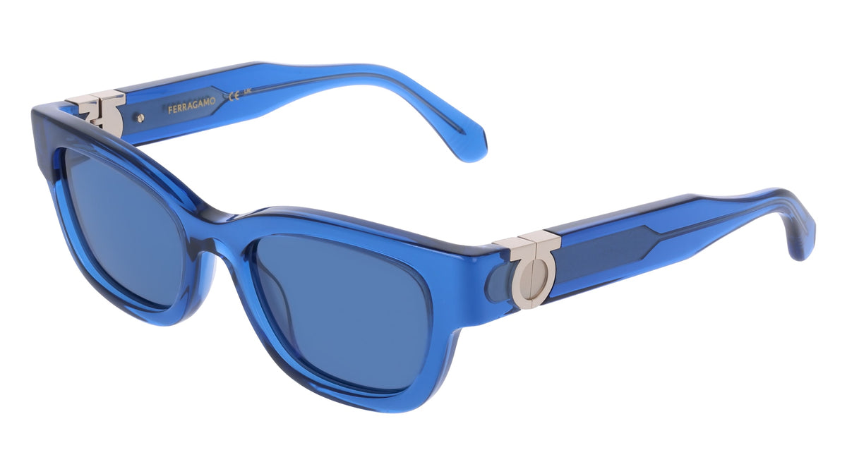 FERRAGAMO SF2067S (432) TRANSPARENT BLUE 52-20-140