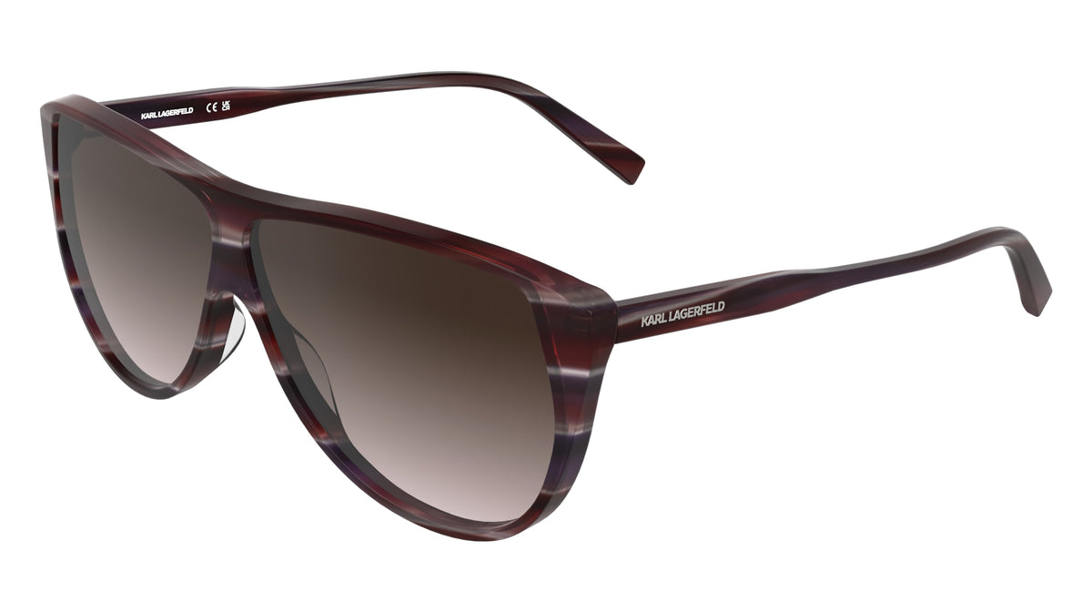 KARL LAGERFELD KL6227S (608) STRIPED BURGUNDY 62-7-145