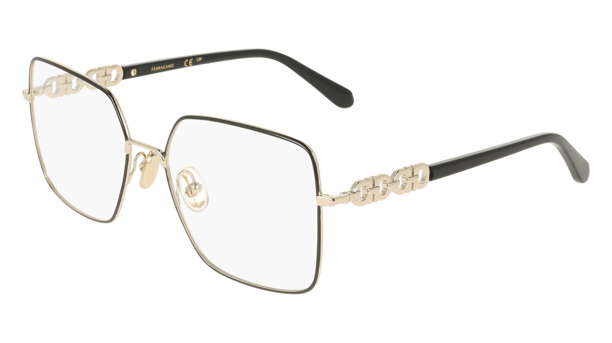 FERRAGAMO SF2241 (703) GOLD/BLACK 56-17-145