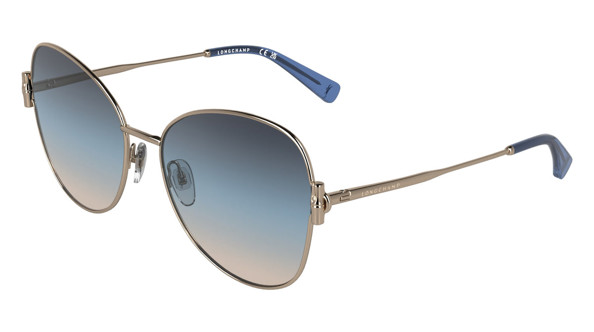 LONGCHAMP LO196S (771) ROSE GOLD/TRIPLE GRADIENT BLUE 58-17-140