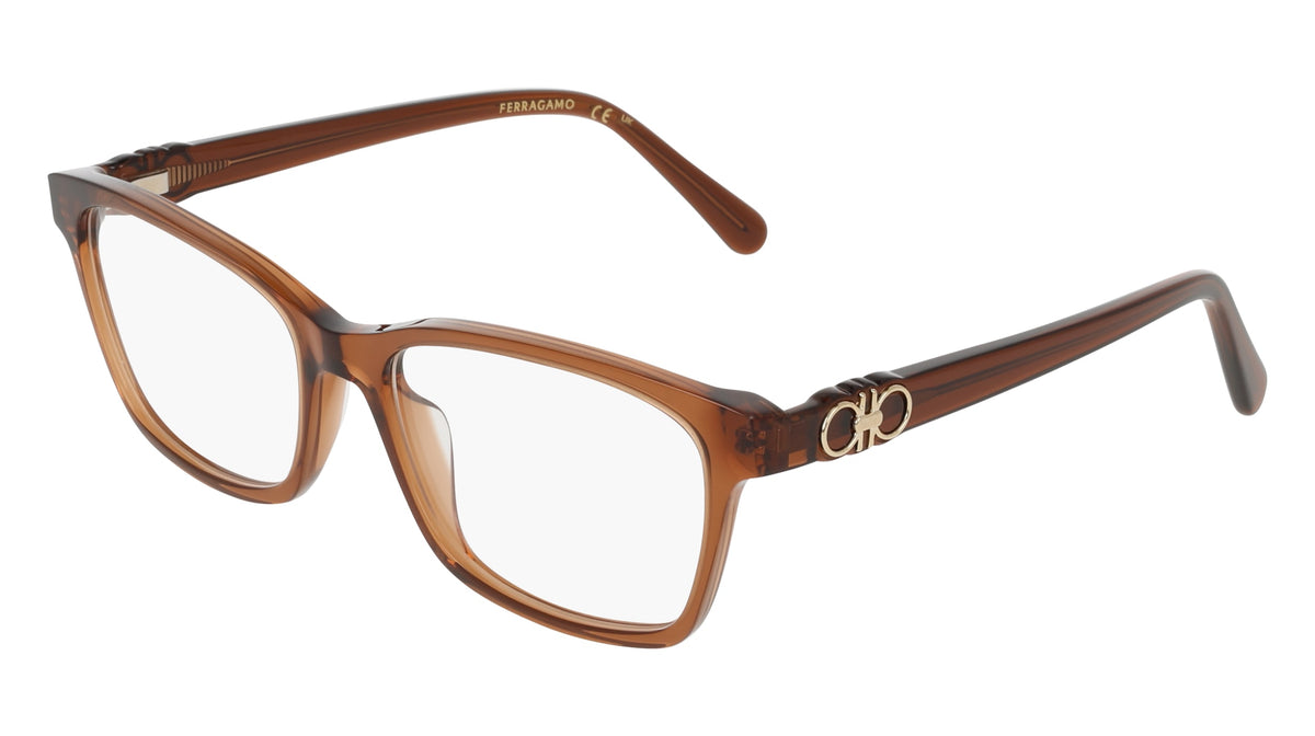 FERRAGAMO SF3071 (232) TRANSPARENT BROWN 56-17-140