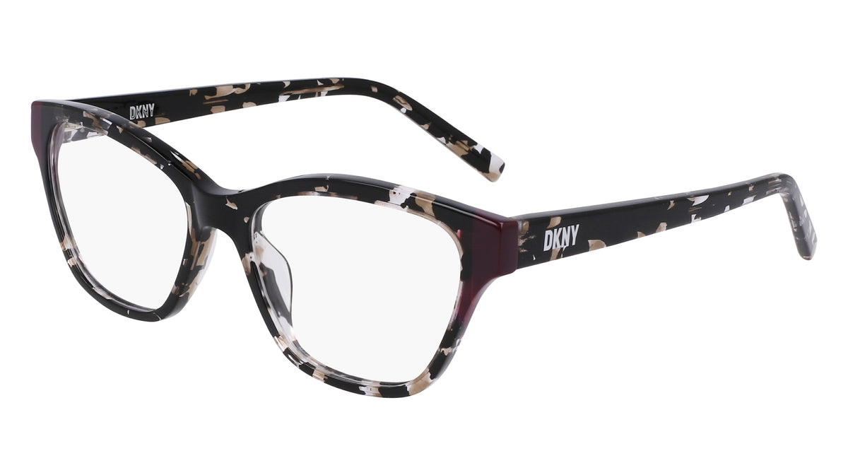 DKNY DK5057 (010) BLACK TORTOISE/PLUM 53-16-140