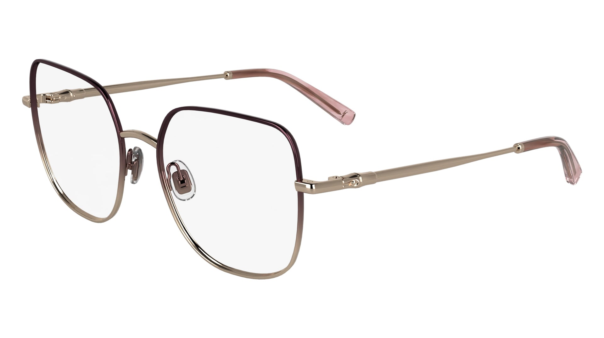 LONGCHAMP LO2167 (772) ROSE GOLD/BURGUNDY 53-17-140