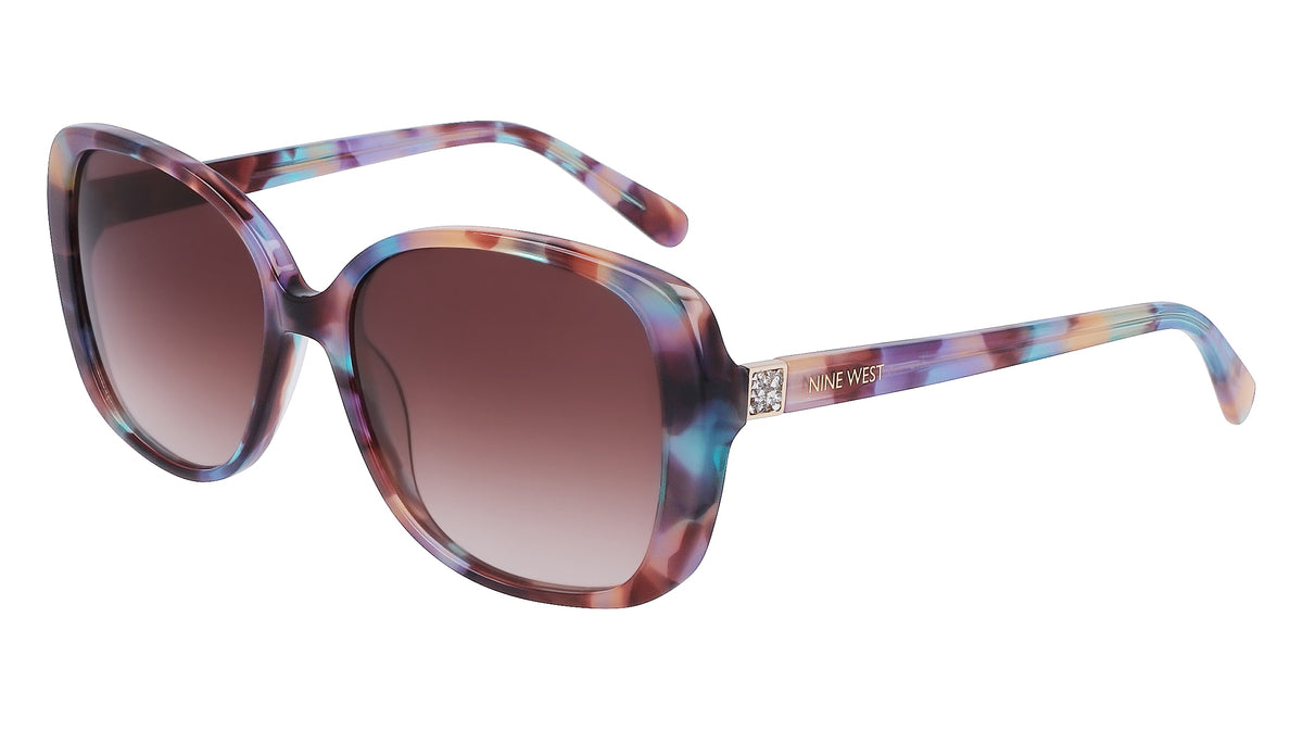 NINE WEST NW657S (441) TEAL/PURPLE TORTOISE 54-16-140
