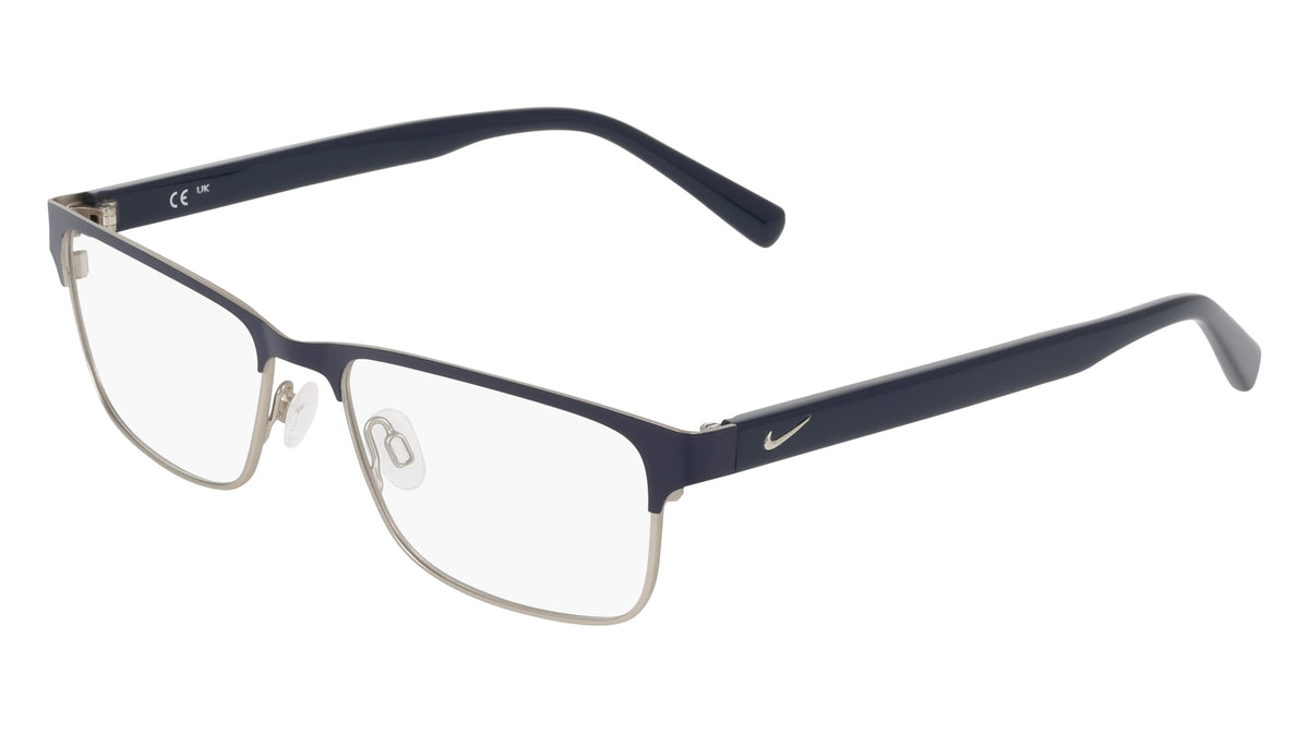 NIKE NK1002Y (410) MATTE MIDNIGHT NAVY/SILVER 56-17-145